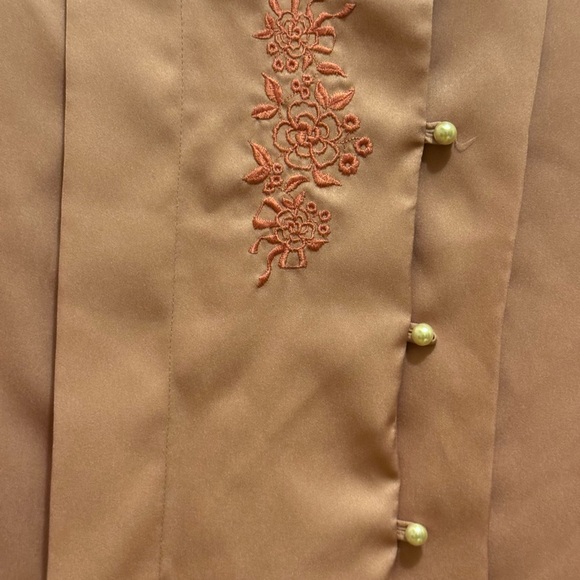 Vintage That’s Me! Sz M Dusty Pink Button Front Shirt VGUC - Picture 4 of 9